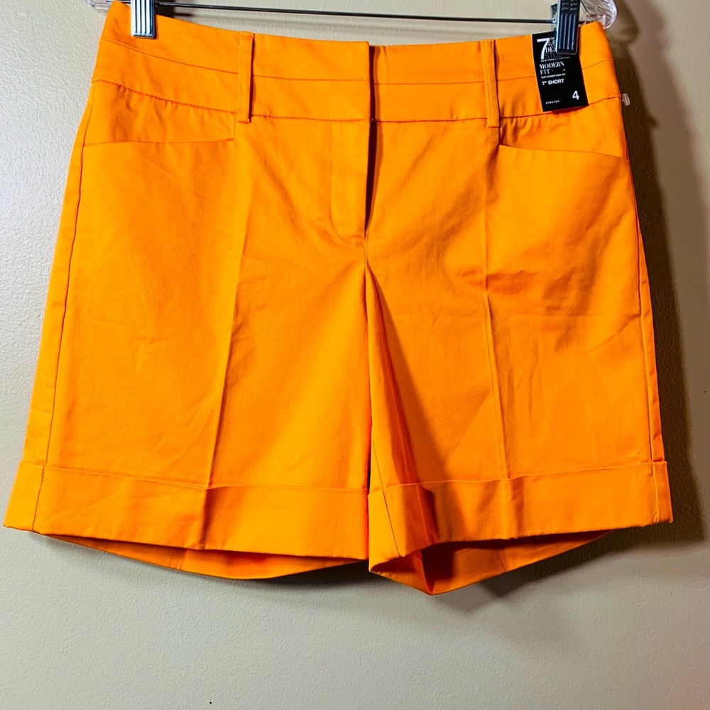 7th Avenue Design Studio   Bright Orange  shorts